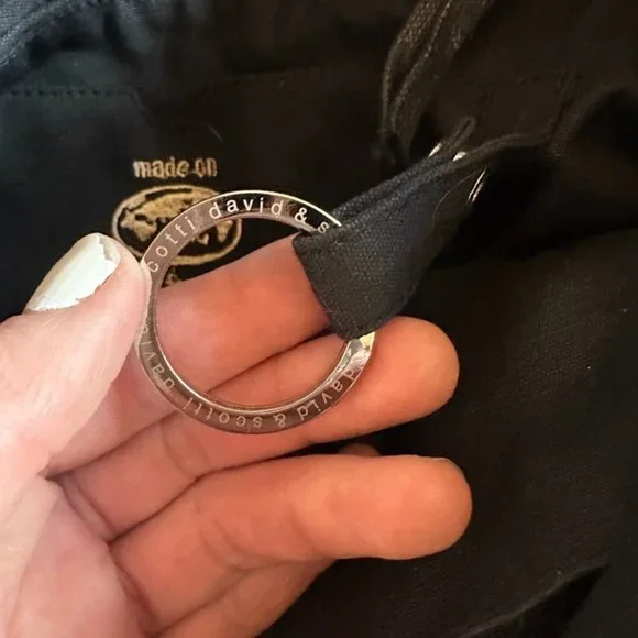 Made On Earth For David & Scotti Black Macramé Bag Purse - Picture 5 of 8